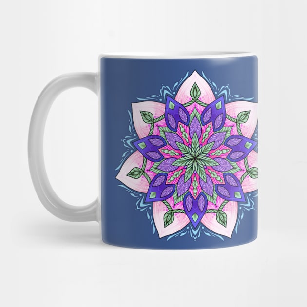 Leafy Purple Mandala by MaeDraT